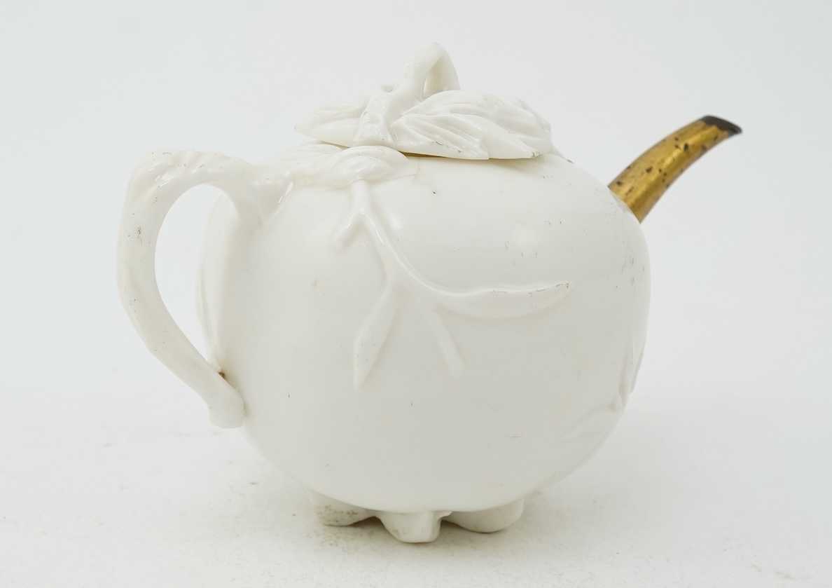 A Chinese Dehua blanc-de-chine ‘pomegranate’ teapot, mid 17th century